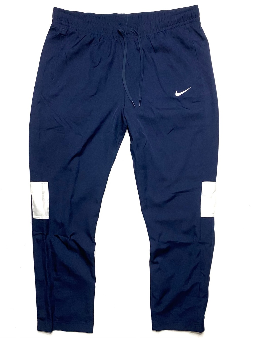 Nike Sportswear Men's Navy Blue & White Dri-Fit Training Jogger Track Pants XL